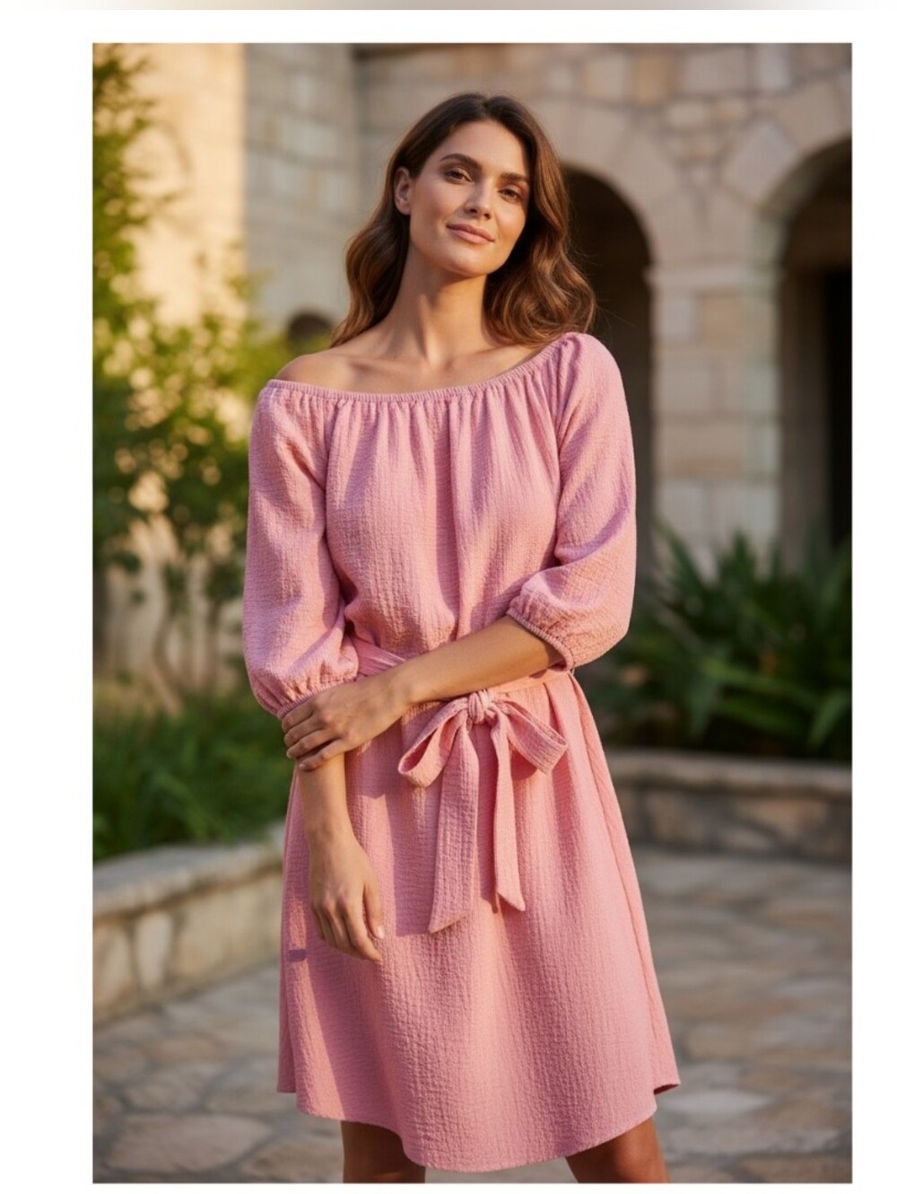 NEW Elizabeth & James Pink Tunic Dress sz. L NWT